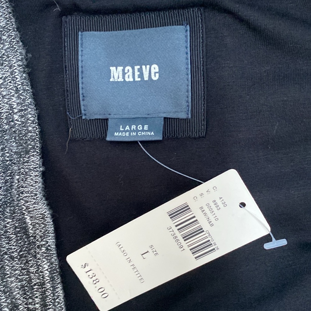 Maeve Black and Gray Spacedye Dress - Picture 4 of 6